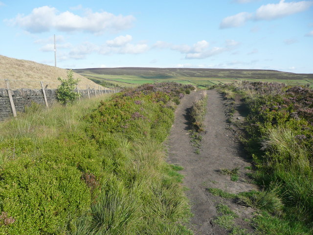 Wadsworth Bridleway 59 passing over a shale heap