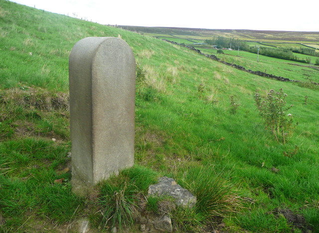Stone post near Wadsworth FP59