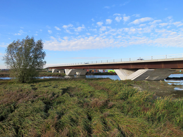 Ely Southern Bypass: the bridge over the River Great Ouse