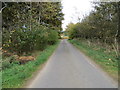 Minor road approaching Lower Broadrashes