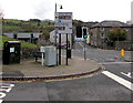 Through traffic direction signs, Brecon