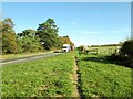 A64  and  bridleway  to  the  right