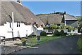 Thatched cottages at Inner Hope, Devon