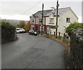 Houses at a bend in the road, Pentrepiod, Torfaen