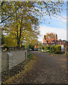 Barton: autumn sunlight, School Lane