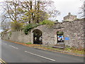 Entrance to Cathedral Close from the B4520 Priory Hill, Brecon