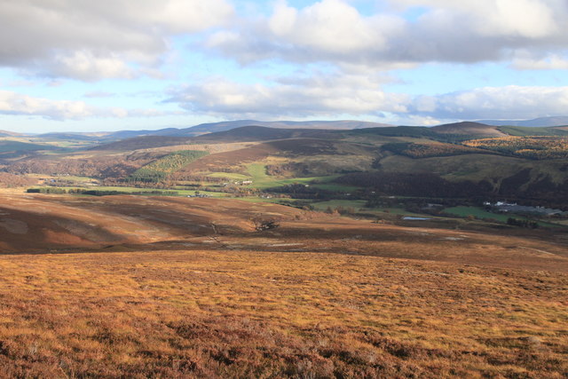 Strath Avon from the slopes of An Sgòran