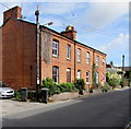 Row of three brick houses, High Street, Pewsey