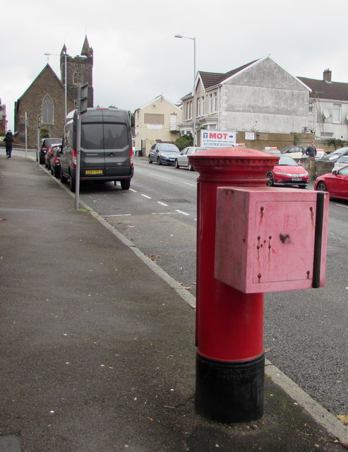 Royal Mail drop box, Martin Street, Morriston, Swansea