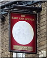 Sign for the Hare & Hounds, Stalybridge