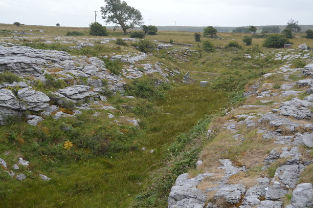 Limestone dry valley