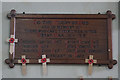 TG2529 : WW1 memorial plaque by Ian S