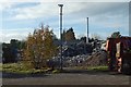 NS3875 : Rubble at the former OLSP site by Lairich Rig