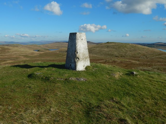 Trig point on Dunrod Hill