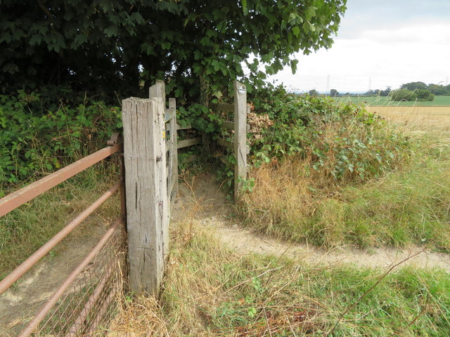 Kissing gate on Wat's Dyke long distance path