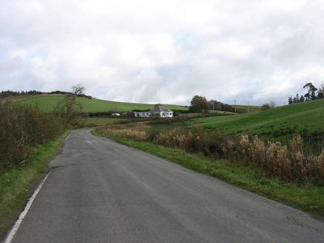 The lane from Old Dailly to Penwhapple Reservoir