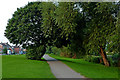 Riverside footpath below Birstall Lock in Leicestershire