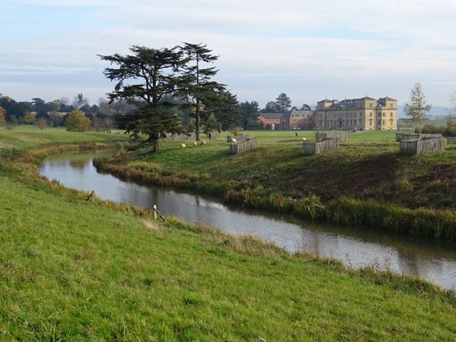 Croome River and Croome Court 