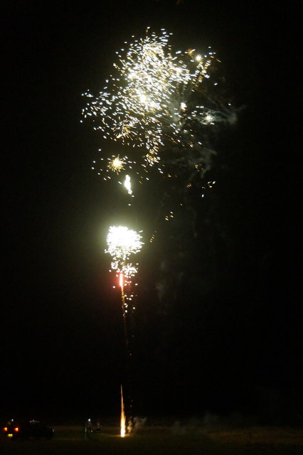 Unst Youth Club fireworks at Baltasound Junior High School