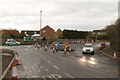 Roadworks at the junction of Leeds Road and Selby Road, Garforth