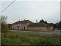 Row of houses and garages, Rooks Bridge