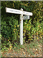 Signpost on Brook Road