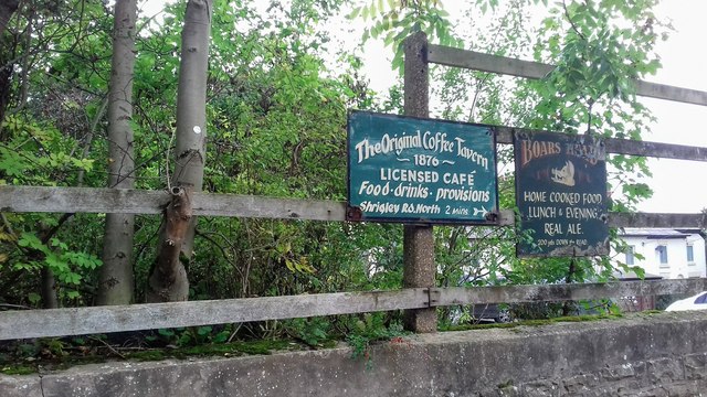 Old metal signs by Bridge 15 of the Macclesfield Canal, Higher Poynton