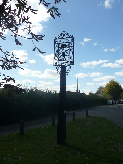 Village (sky) sign. Ickleton