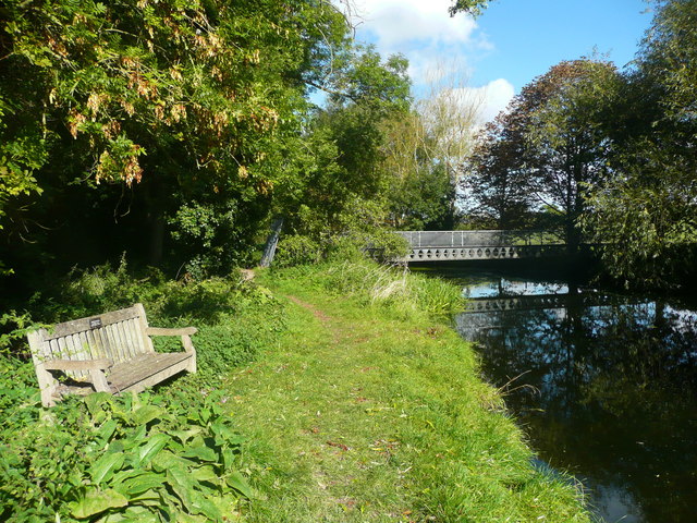 Closed footbridge across the River Cam or Granta