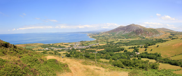 View from The Wales Coast Path towards Trefor