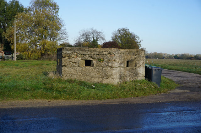 Pillbox on Elmham Road, Brisley Green