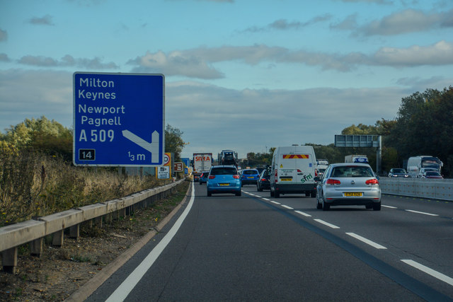 Borough of Milton Keynes M1 Motorway Lewis Clarke cc by sa 2.0