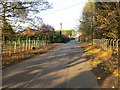 Junction of minor roads at Duddon Heath