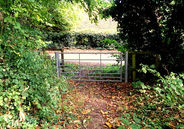 Gate on to Sickles Road