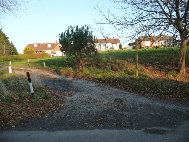 Restricted byway in the centre of Newby