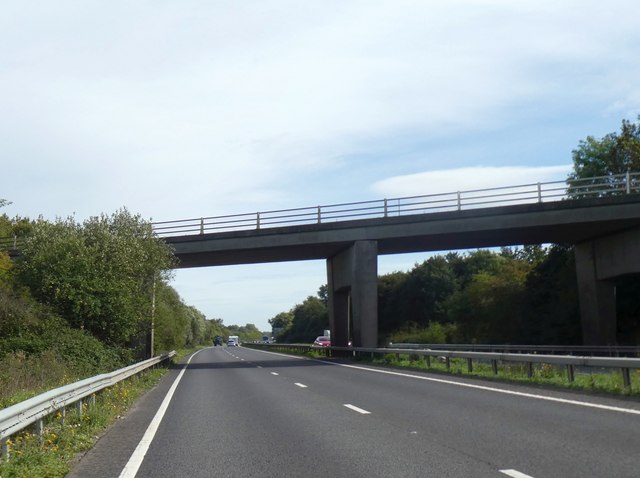 B1077 Bridge Over A11 © David Smith Geograph Britain And Ireland