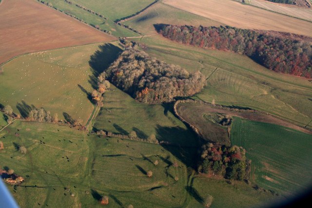Earthworks at Oxcombe: aerial 2018