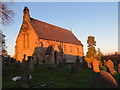 SJ2168 : The church of St Paul at Rhosesmor bathed in late afternoon November sunshine by Peter Wood