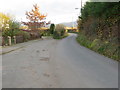 Minor road at Glyn Castell near Llanynys