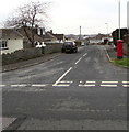 West along Burns Crescent, Bridgend