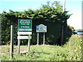TM2564 : Signs at Saxtead Business Centre by Geographer