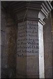 SK8329 : The Church of Ss Botolph & John the Baptist:  Inscription on the tower arch by Bob Harvey