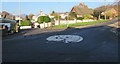 Crossroads mini-roundabout in Risca