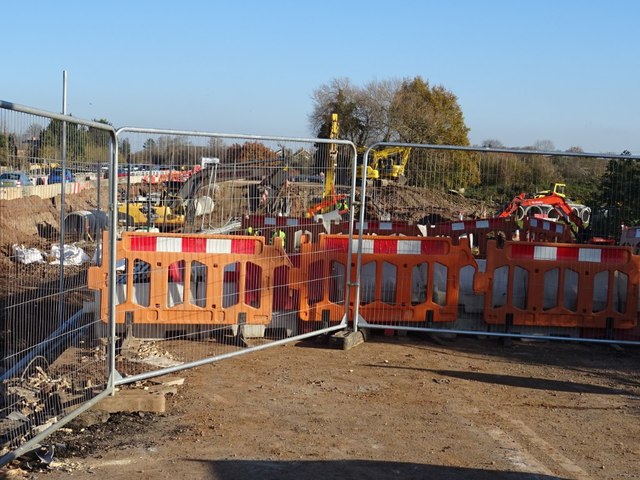 Major roadworks on the A4104