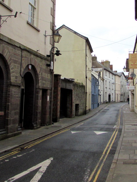 No parking in Lion Street, Brecon