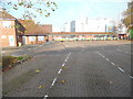 SU4766 : Distant view of Newbury Bus Station by David Hillas