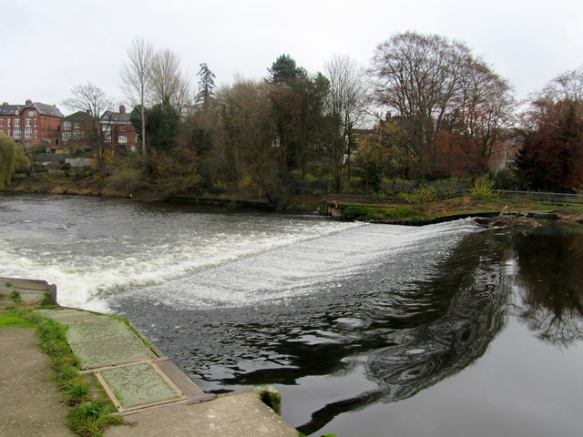 River Severn at Shrewsbury weir