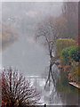 A misty River Severn near Bridgnorth in Shropshire