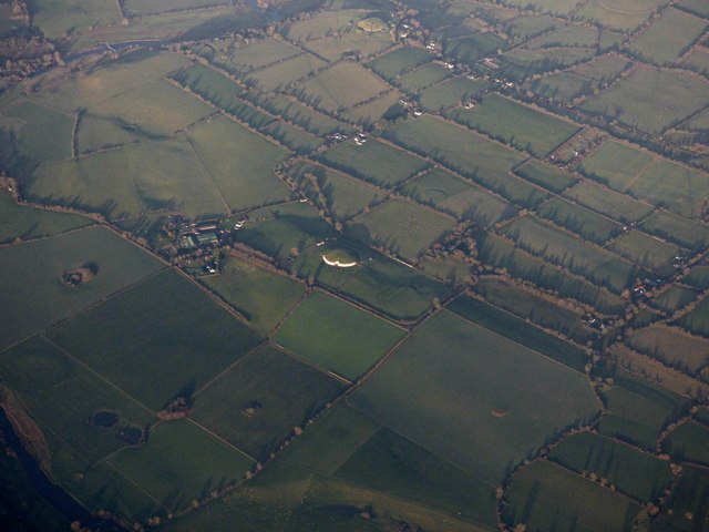 Newgrange tomb from the air