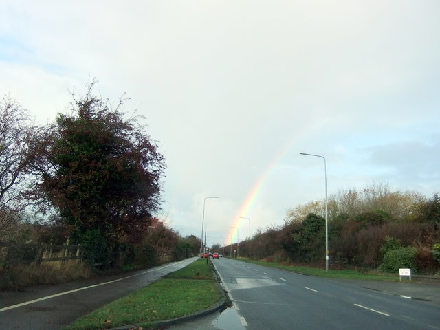 Rainbow over Cottingham from Priory Road